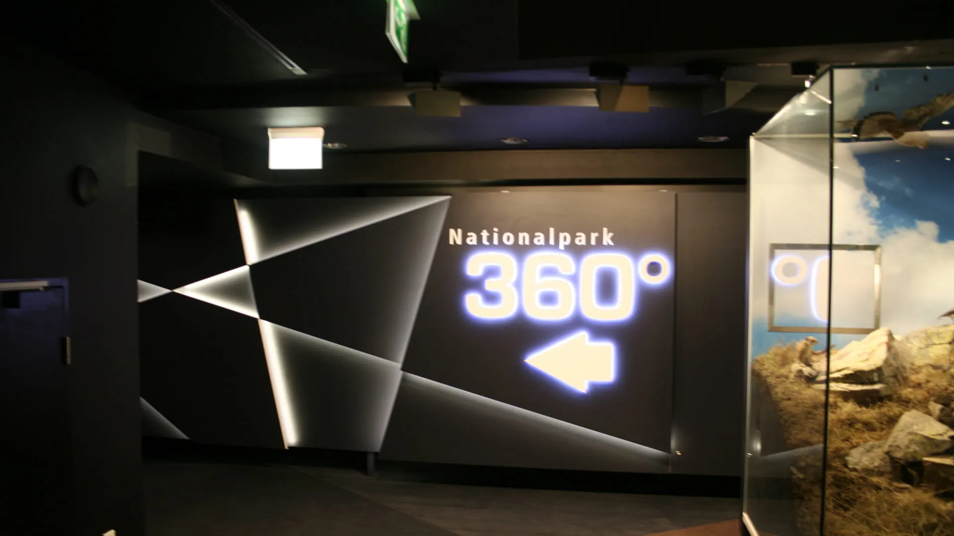 Raum mit Hinweis auf Nationalpark 360°